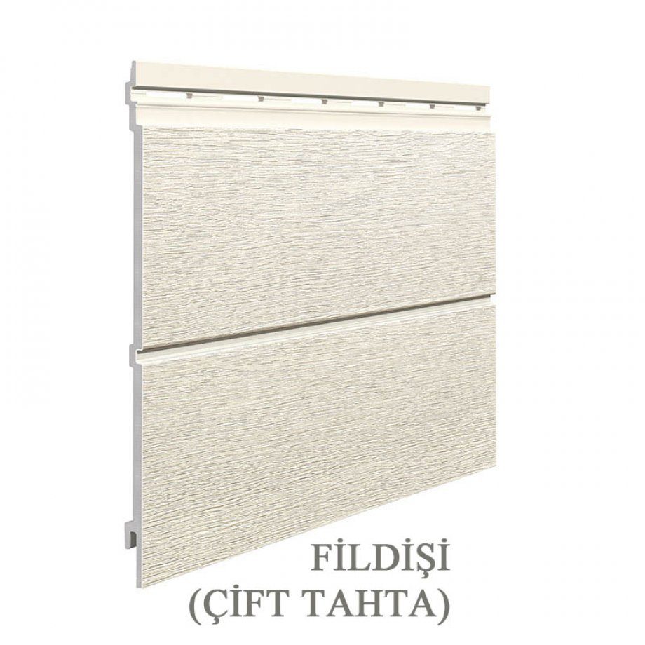 Fildişi Çift Tahta siding paneli