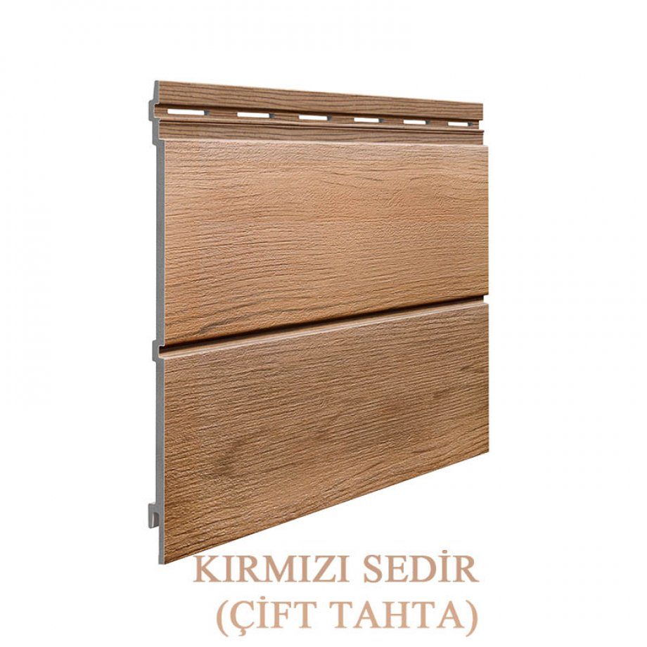 Kırmızı Sedir Çift Tahta siding paneli