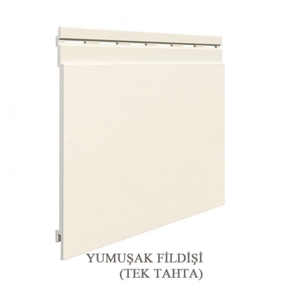 Yumuşak Fildişi Tek Tahta siding paneli