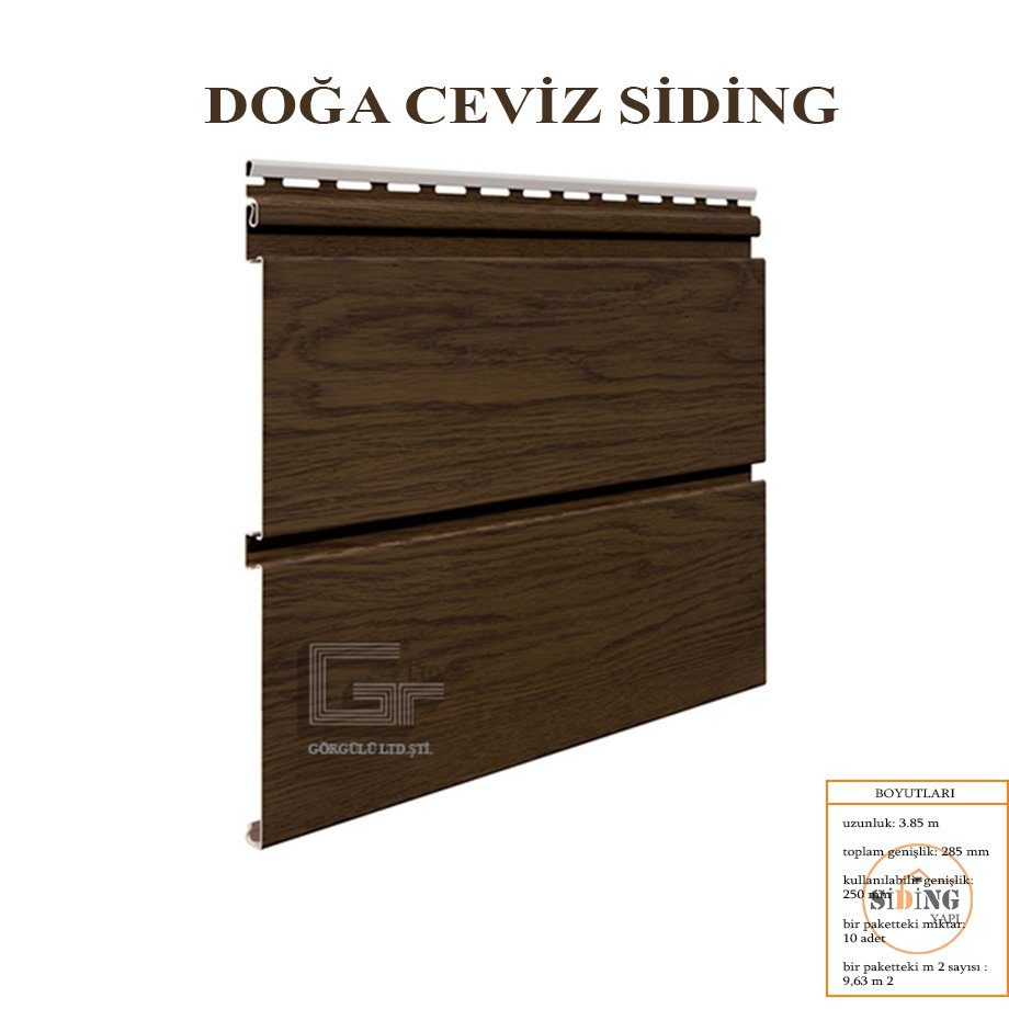 Doğa Ceviz siding paneli — ürün kartelası