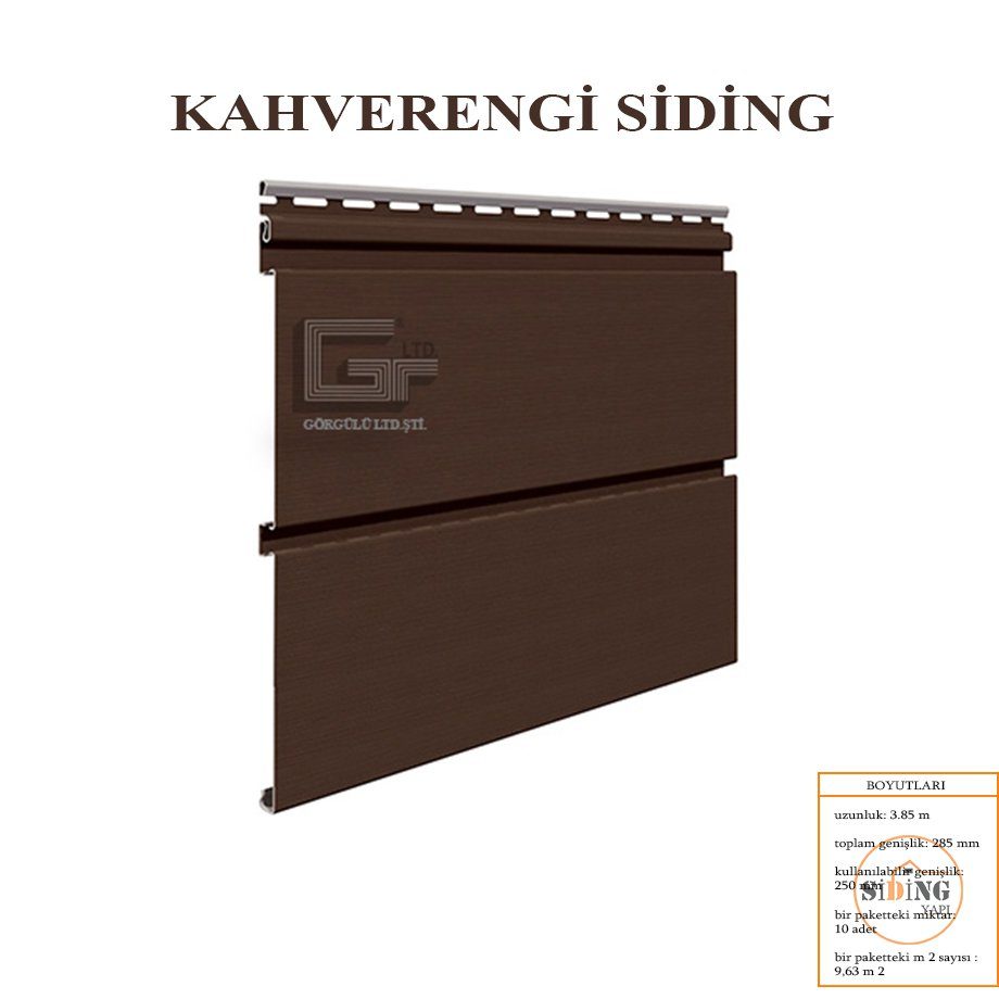 Kahverengi siding paneli — ürün kartelası